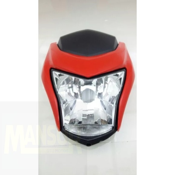 FAROL C/CARENAGEM BROSS 160 2015/18 VERMELHO ( 912 003 )